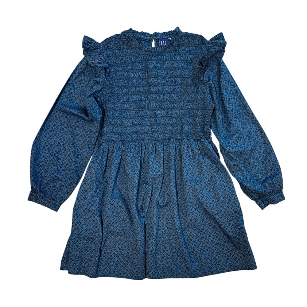 GAP Floral Minidress Women’s XXL Blue Smocked
